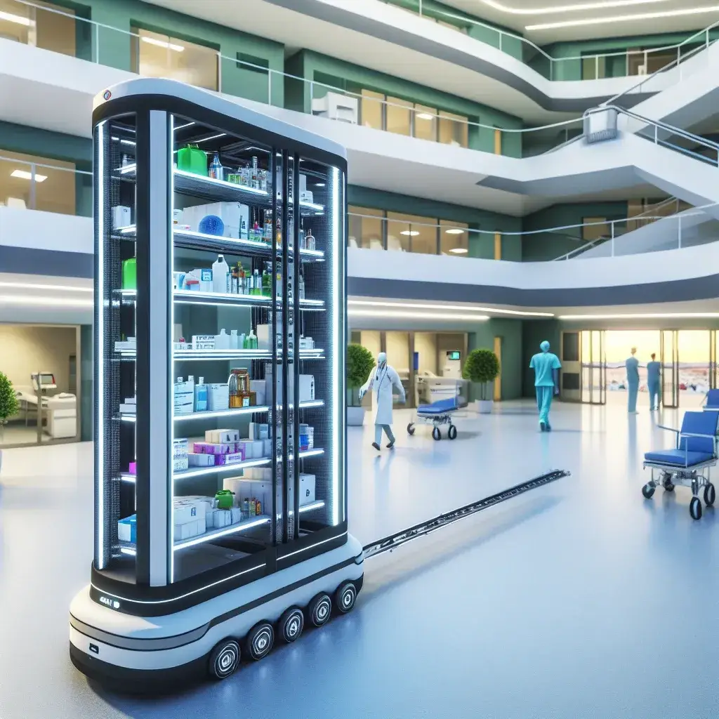 Hospitales andaluces estrenan robots de transporte interno de suministros