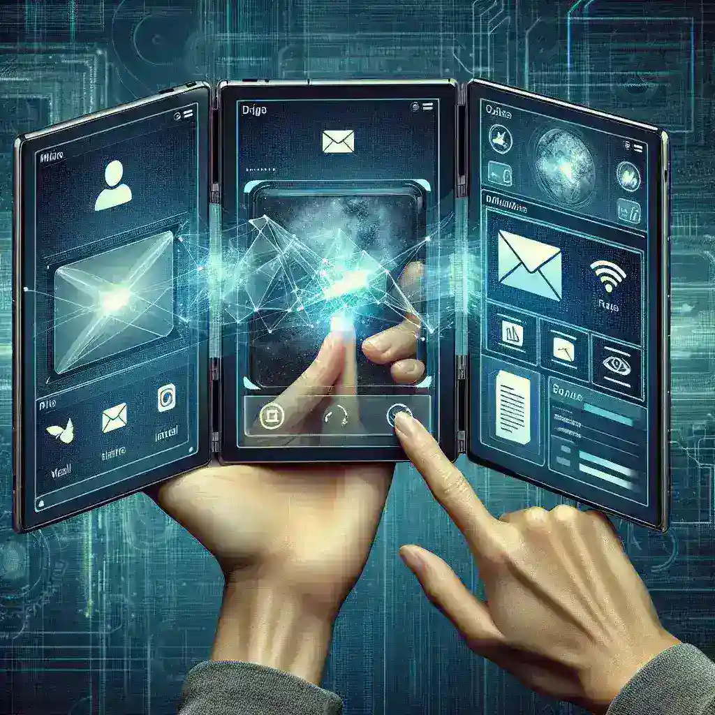 Pantallas plegables de tres paneles: ¿el futuro de la multitarea móvil?